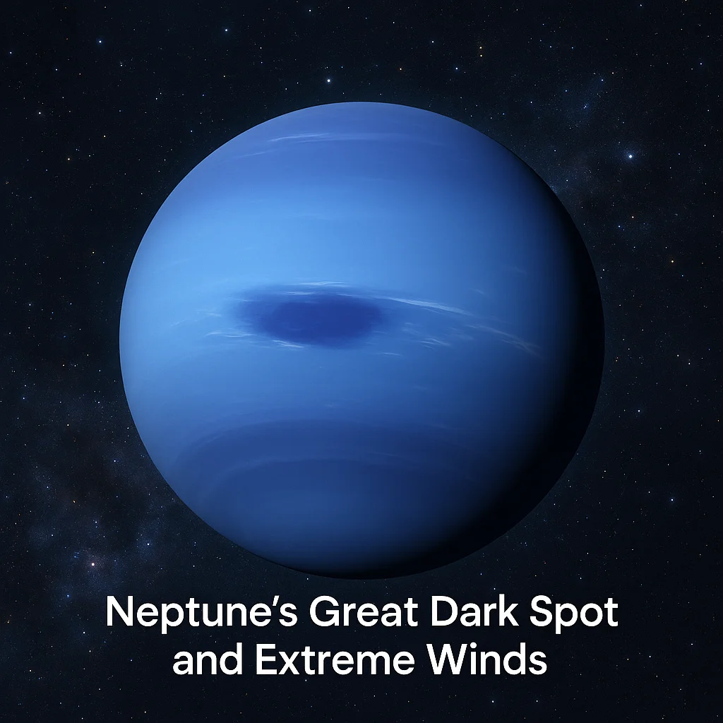 Neptune’s Great Dark Spot and Extreme Winds